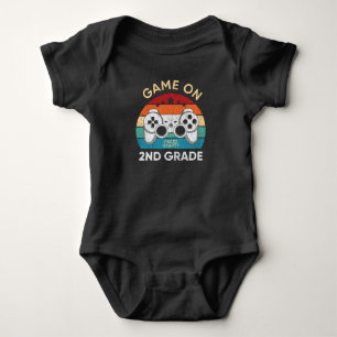 Game On 2nd Grade Gamer Back To School Kids Gift Baby Bodysuit