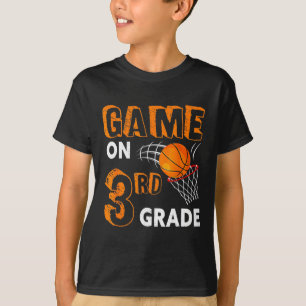 Game On 3rd Grade Basketball Back To School Fun Gi T-Shirt