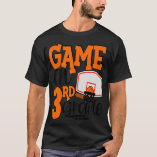 Game On 3Rd Grade Fun Basketball School T Shirt