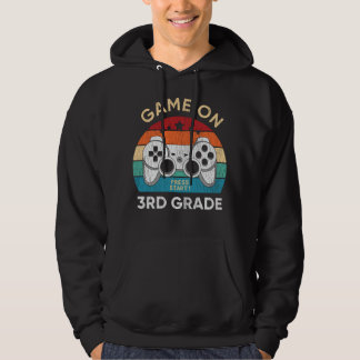 Game On 3rd Grade Gamer Back To School Student Hoodie