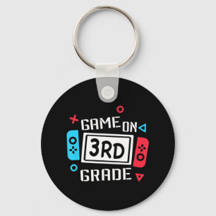 Game On 3rd Grade Third Grade Back To School Keychain