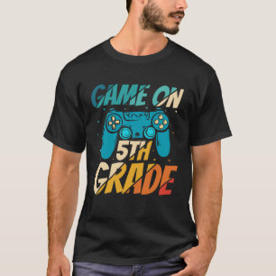 Game On 5th Grade First Day Gamer Back to School P T-Shirt