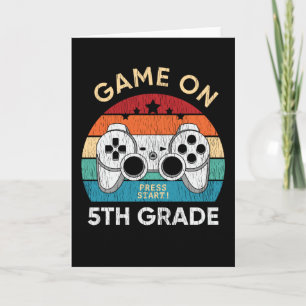 Game On 5th Grade Gamer Back School Student Gift Card