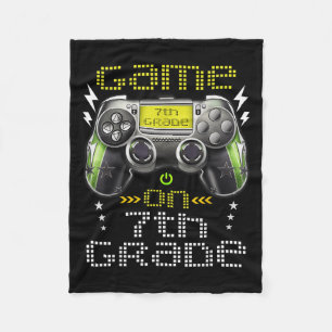 Game On 7th Grade Back To School For Kids Girls Bo Fleece Blanket