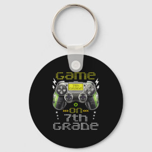 Game On 7th Grade Back To School For Kids Girls Bo Keychain