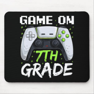 Game On 7th Grade Fun Back To School Gamer Boys Mouse Pad
