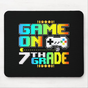 Game On 7th Grade Gaming Video Gamer Back To Schoo Mouse Pad