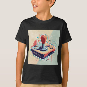 "Game On: Abstract Joystick Art Tee Collection"