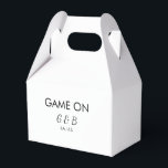 Game on add couple name wedding party place city g favor box<br><div class="desc">design</div>