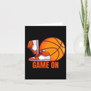 Game On Basketball Player Sneakers Card