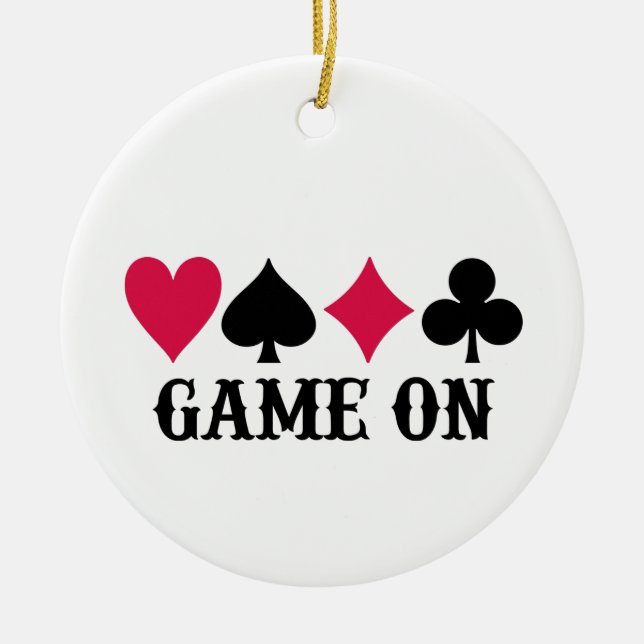 Game On Ceramic Ornament (Front)