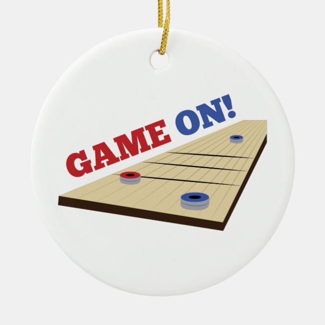 Game On! Ceramic Ornament (Front)