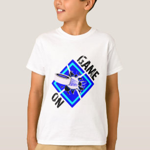 Game On-crossed Ice Hockey Rackets And Puck With P T-Shirt