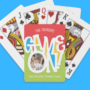 Game ON! Family Photo Cute & Colourful Playing Cards