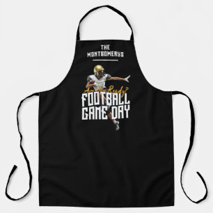 Game On Football Player Black Apron
