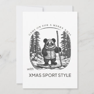Game On for a Merry Xmas with Xmas Sport Style! Holiday Card