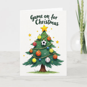 Game On for Christmas Holiday Card