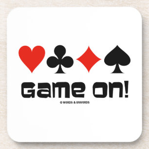 Game On! (Four Card Suits) Coaster