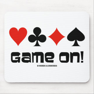 Game On! (Four Card Suits) Mouse Pad