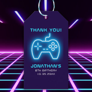 Game on, Fun Birthday Boy Gift Tags