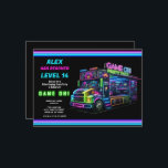 Game on! Gaming Truck Video Game Birthday Party Invitation<br><div class="desc">Customize any way you want.</div>