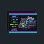 Game on! Gaming Truck Video Game Birthday Party Invitation<br><div class="desc">Customize any way you want.</div>