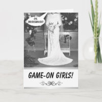 GAME ON GIRLS! -  Bridesmaid invitation