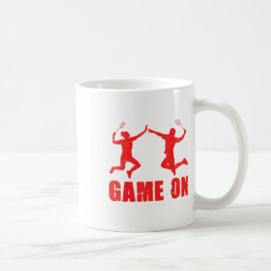 Game On Graphic Badminton Player Shuttle Sports Sm Coffee Mug