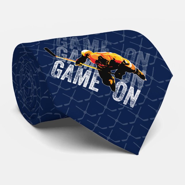 Game On (Hockey) Tie (Rolled)
