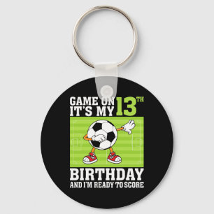 Game On It's My 13th Birthday And I'm Ready To Sco Keychain