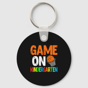 Game On Kindergarten Sketll 100th Day Of School Keychain