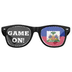 Game On! Lunettes de soleil & Haïti Drapeau / vent