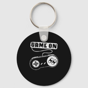 Game On Old Controller Video Games Keychain