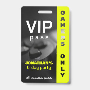 Game On Personalized Gamer Birthday Level up Badge