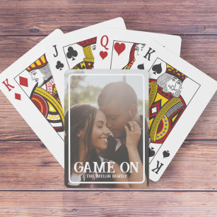Game On Photo Personalized Playing Cards