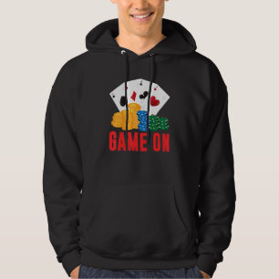 Game On Poker Dealer Casino Dealer Men Women Hoodie