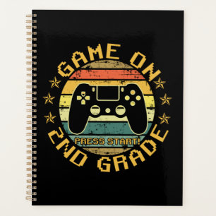 Game On Press Start 2nd Grade Back To School Planner