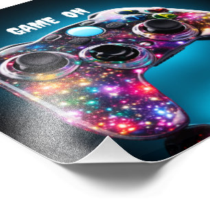 Game On Vibrant Remote Photo Print