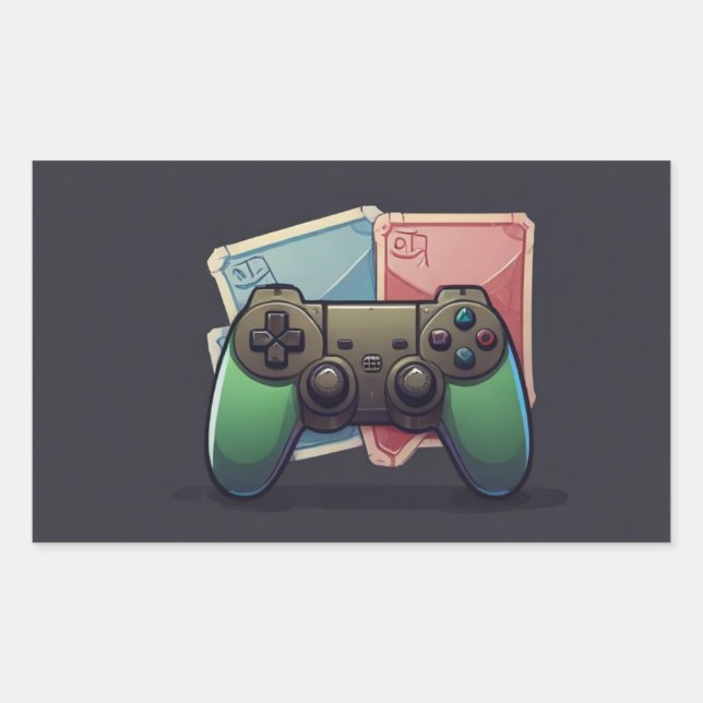 Game On: Video Joypad Sticker Design (Front)