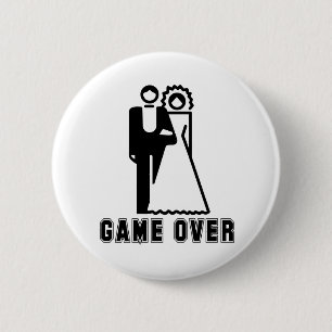 GAME OVER 2 2 INCH ROUND BUTTON