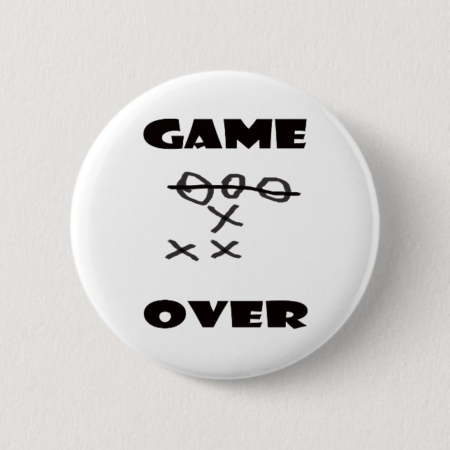 GAME OVER 2 INCH ROUND BUTTON (Front)