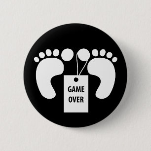 Game over 2 inch round button