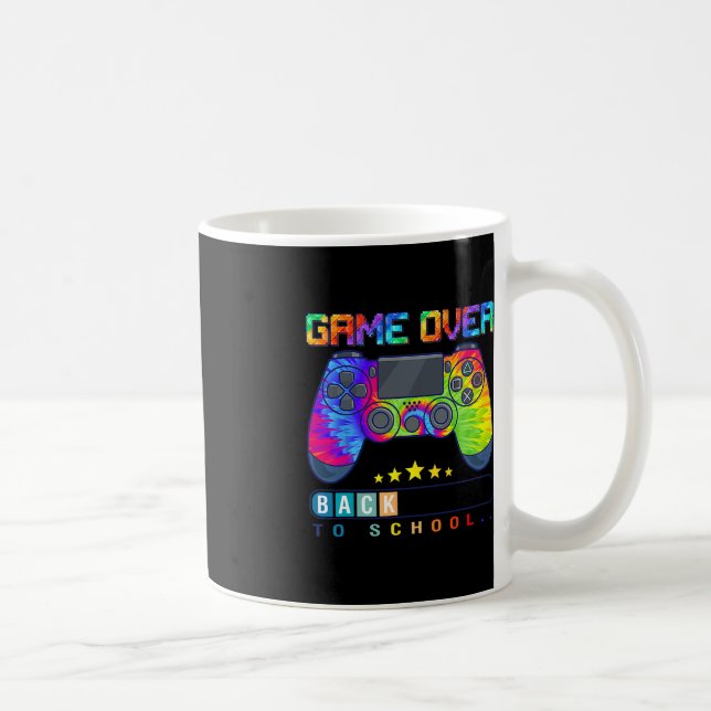 Game Over Back To School  Fun Kids First Day Schoo Coffee Mug (Right)