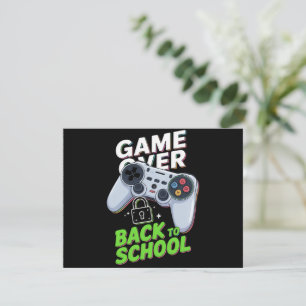 Game Over Back To School Funny First Day School Invitation