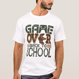 Game Over Back to School Funny Gamer Student T-Shirt