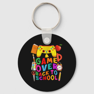 Game Over Back To School Gamer Controller 1st Day Keychain