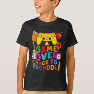 Game Over Back To School Gamer Controller 1st Day T-Shirt