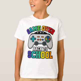Game Over Back to School Gamer T-Shirt