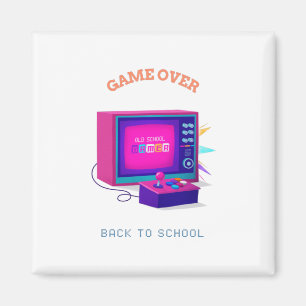 Game Over Back To School Magnet