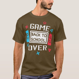 Game Over Back To School Video Game Controller Kid T-Shirt